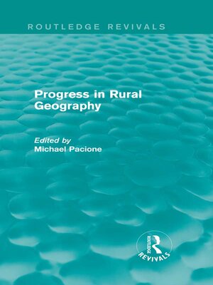 cover image of Progress in Rural Geography (Routledge Revivals)